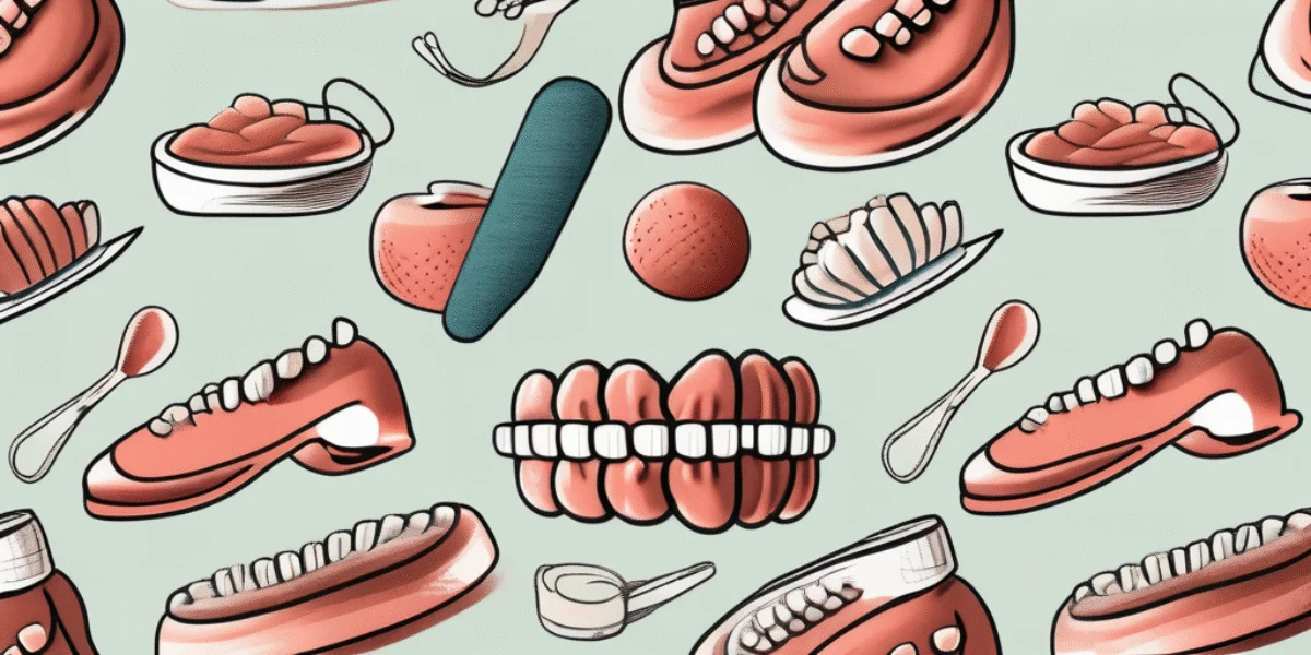 A set of dentures using the all-on-4/all-on-6 technique