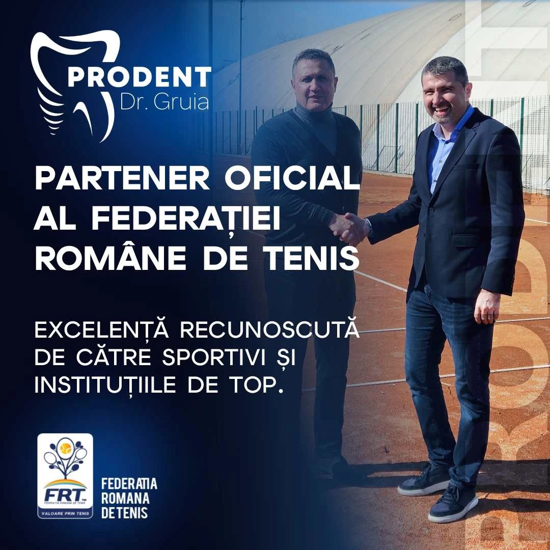 Partener oficial al federației române de tenis